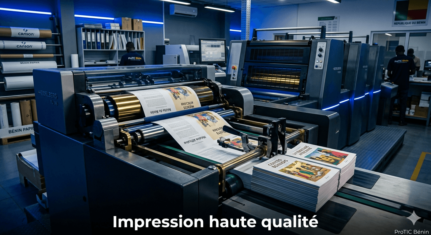 Impression haute qualité de livres au Bénin — ProTIC Editions Services