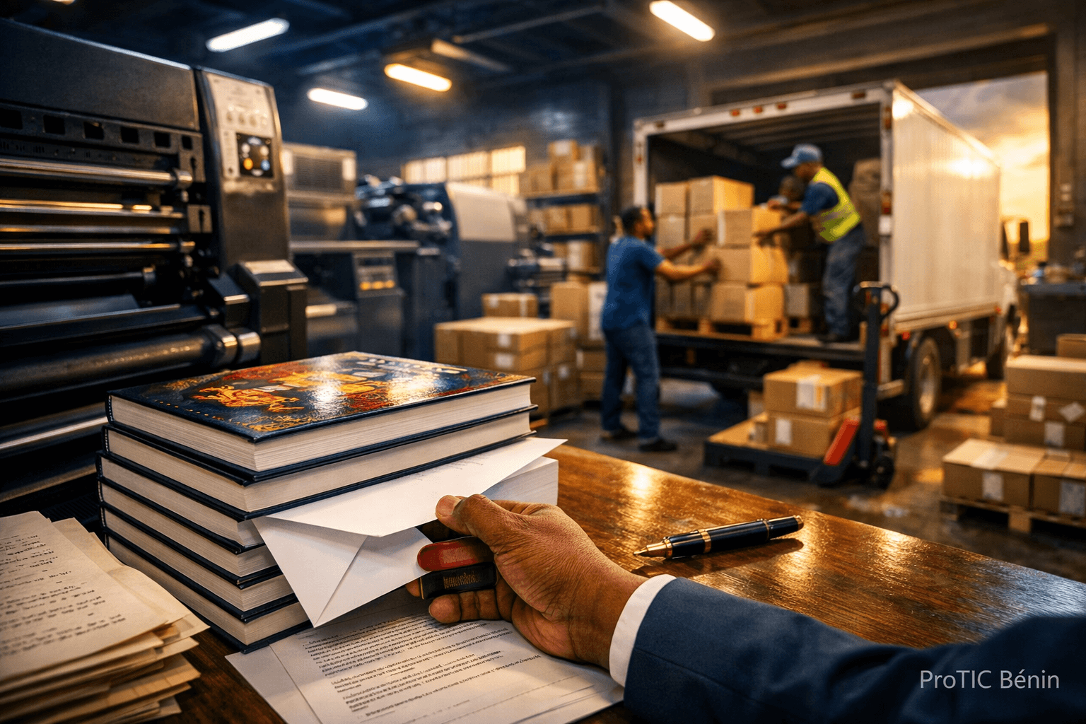 Impression et distribution nationale de livres au Bénin — ProTIC Editions