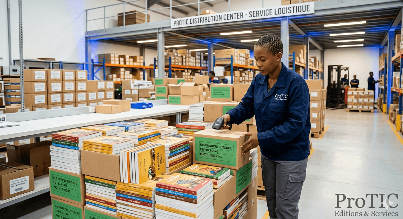 Équipe distribution ProTIC Editions — Logistique nationale